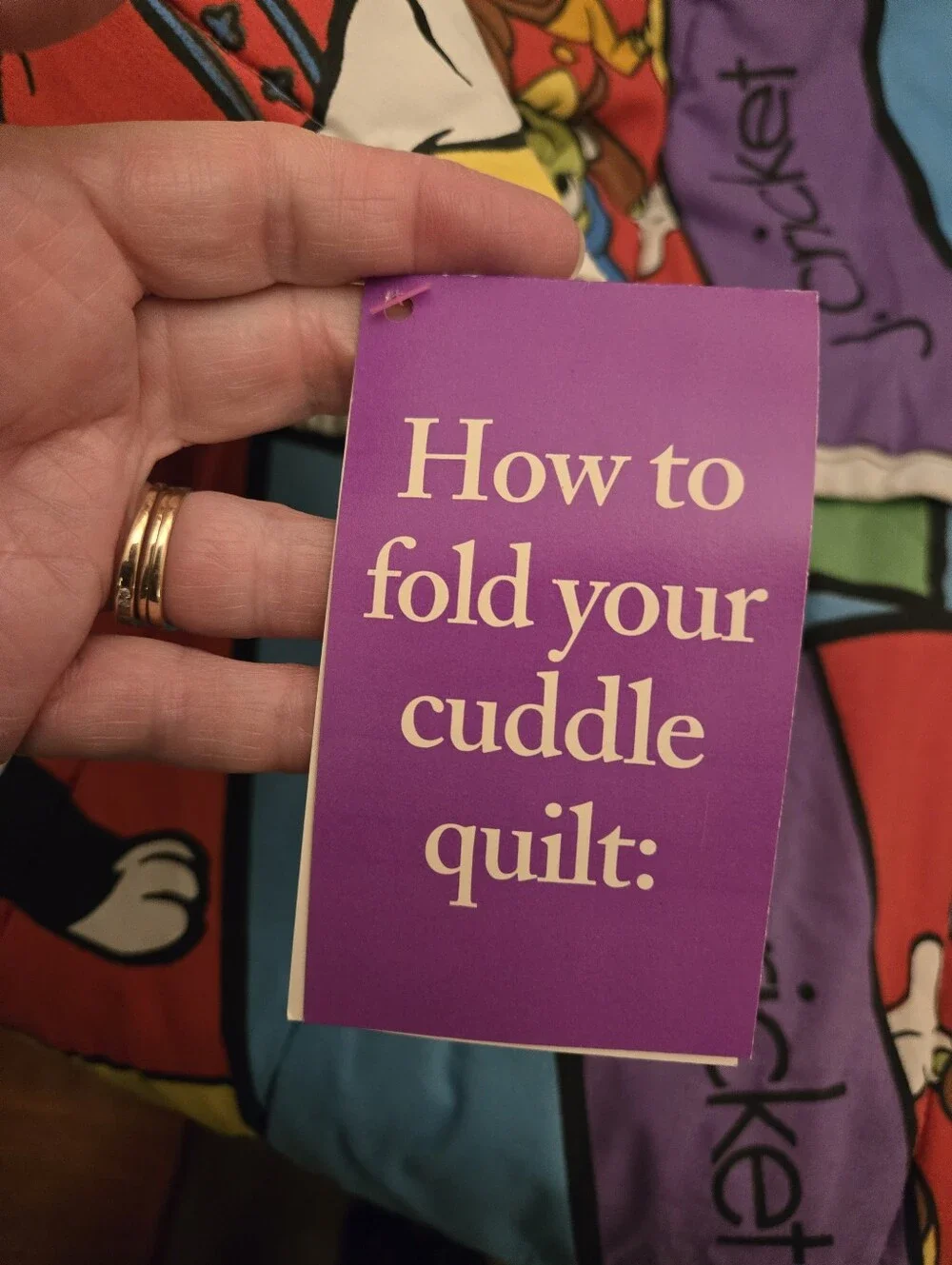 Disney Pinocchio reversible Cuddle Quilt  featuring Figaro the cat.